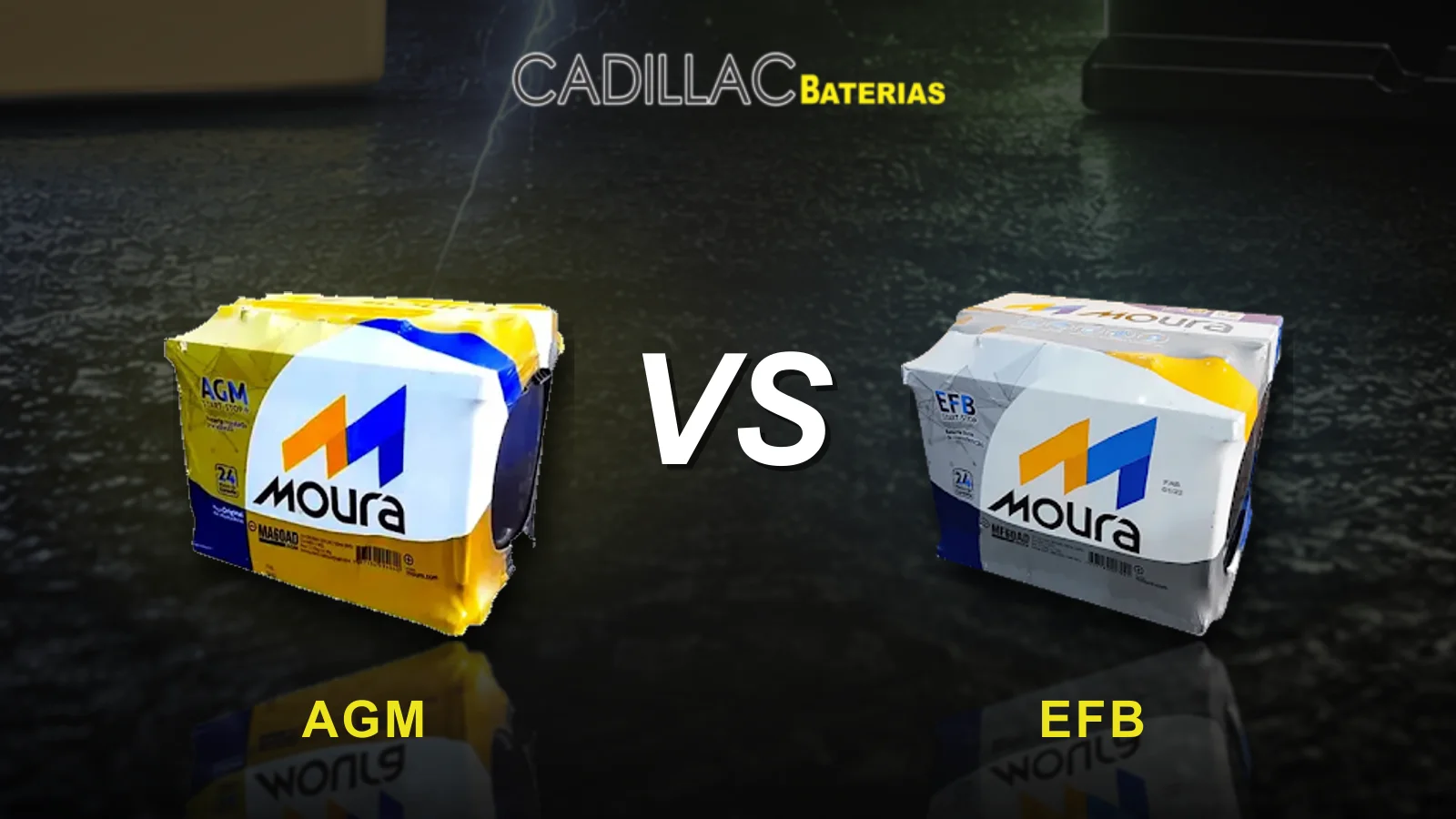 Comparação entre bateria AGM e bateria EFB
